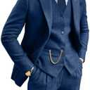 Retro Tweed Brown Men Suit 3 Piece Herringbone Slim Fit Suits Wedding Tuxedos Set Prom Jacket Blazers Vest Pants for Mens XL
