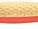 1/4 Krocodile (Treble Hook) Hammered Brass 2 Pack