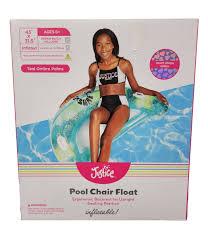 Justice Pool Chair Float Ergonomic Backrest for Upright Seating w/ Handles Teal Justice Pool Chair Float Ergonomic Backrest for Upright Seating w/ Handles Teal