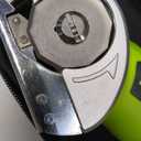 Cordless Electric Scissors: 4V Rechargeable Rotary Cardboard Cutter, 3000mAh Battery, with LED Light, 2 Blades, Box Cutter for Fabric Carpet Carton Plastic Leather Cloth (Green)