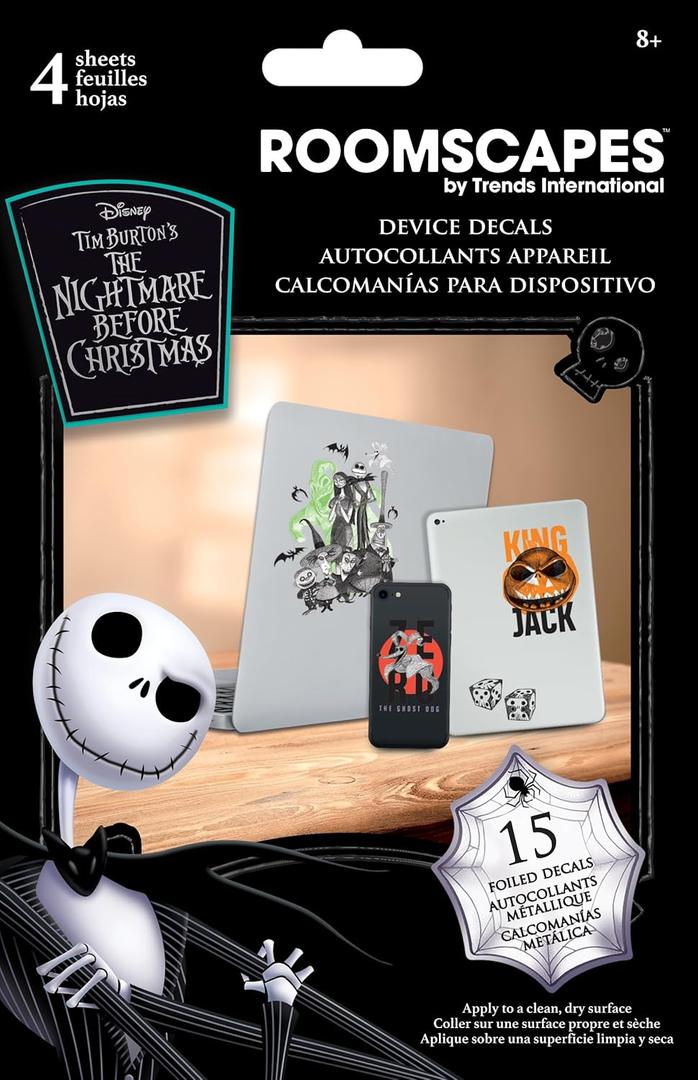 Disney The Nightmare Before Christmas Device Decals with Foil (15-Pack) Device Decals