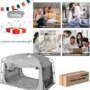 Bed Tent,Portable Privacy Sleeping Bed Canopy,Blackout 90% Drapes for Kids and Adult,Indoor Space Tent with Breathable Large Mesh Windows