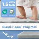 1.5" Thick Baby Play Mat for Floor,50x50 Padded Playpen Mat, Non-Slip