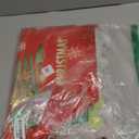 HRX Package 35pcs Christmas Gift Bags Drawstring Flat Bottom, Easy Holiday Gift Wrap Assorted Sizes for Xmas Present