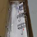 DELLAN Hanging Shower Caddy, Shower Rack with Hooks for Shower & Bath Chair, Bathroom Shower Basket for Elderly, Pregnant, Handicap, Patient (12"L4.5"W8"H, Silver)