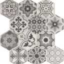 Peel and Stick Backsplash Tiles for Kitchen, Talavera Mexican Tiles (10 Sheets)