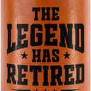 Retirement Gifts for Men 2025 - Gifts for Men, Him, Dad, Husband, Grandpa - The Legend Has Retired Leather Can Cooler Sleeves Holder 12Oz - Best Retirement Gifts for Coworkers