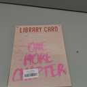 2 x Pink Library Bedroom Wall Art Sign Book Lovers Gifts for Women Man Readers One More Chapter Bookish Wooden Quote Plaque for Reading Corner Decor With Rope 8 x 10 Inch
