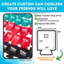 Blank Can Cooler Sleeves in Bulk, 12 oz, 50-Pack, Sandstone, Regular 12oz