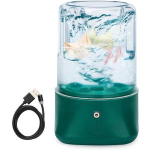 Mini Portable Washing Machine - USB Rechargeable 1L Small Washer with 2 Modes Deep Cleaning for Underwear, Socks & Baby Clothes, Compact Travel Laundry for Apartment, Dorm, Camping, Green