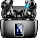 Wireless Earbuds, In Ear Buds Bluetooth 5.3 Headphones, Bluetooth Earbuds with 4 ENC Noise Cancelling Mic, 48H Playtime Stereo, LED Power Display, IP7 Waterproof Mini Wireless Earphones, Ink Black