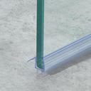 YTSAHSTT Pivot Shower Door Bottom Seal for 5/16" (8mm) Thick Shower Glass, 36" Long Shower Sweep with Drip Rail, Vinyl Material, Clear - Stop Shower Leaks and Create a Water Barrier, Pack of 5