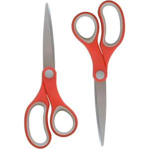 Westcott Left- & Right-Handed Pointed Student Scissors for Kids Ages 12-14, Durable Stainless Steel Blades, Back to School, Classroom Scissors, School Supplies, 7-Inch, Assorted Colors