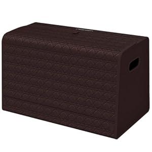 Aiuwo Trunk Organizer for Car, Car Trunk Organizer and Storage for SUV, Truck, MPV Collapsible Multi Compartment Extra Large capacity and Adjustable (Coffee Brown, Large)