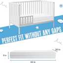Sleepah 6" Crib & Toddler Bed Mattress - Made in USA Waterproof Washable Breathable Soft Fabric - Dual Sided Cooling Memory Foam CertiPUR & OKEO-Tex Certified Mattresses for Baby & Toddlers Blue