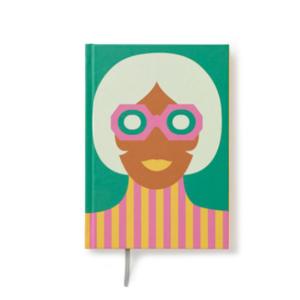 Olimpia Zagnoli Green Midsized Lined Notebook