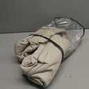 100% Blackout Shield Linen Blackout Curtains for Bedroom 90 Inches Long, Back Tab/ Rod Pocket Living Room Drapes, Thermal Insulated Blackout Curtains 2 Panels Set, 50" W x 90" L, Oatmeal