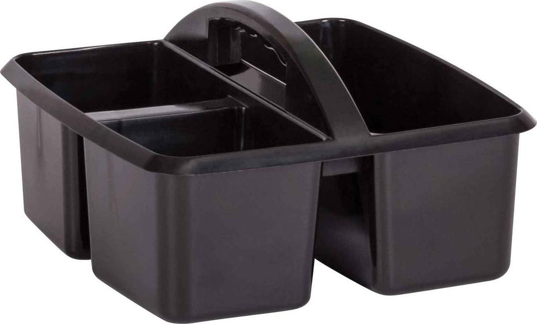 Teacher Created Resources Black Plastic Storage Caddy (1 Count (Pack of 1))