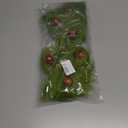 17 Inch Christmas Tree Picks, 6 PCS Lime Green Furry Curly Stems with Red Glitter Balls, Flexible Christmas Tree Topper Decorations for Holiday Arrangements, Wreaths & Table Christmas Decor