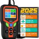 OBD2 Scanner - Car Code Reader Diagnostic Tool for Check Engine Light, Fault Code Reader & Reset, Real-Time Data, Voltage Test, EVAP & I/M Readiness for All OBD II Cars Since 1996 OBD2 V321