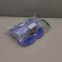 VIVAGLORY Dog Bowls, Dog Food Bowls, Stainless Steel Cat Puppy Water Bowls with Non Spill Skid Resistant Silicone Mat, Medium, Blue (12 oz ea.)