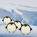 Cute Penguin Balloon 21" Pack of 4 Cartoon Penguin Birthday Party Decorations Arctic Polar Animal Winter Animals for Boys and Girls Party Decorations Baby Shower