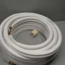 findmall 50FT Air Conditioning Tubing Hose Extension 1/4 and 3/8 Insulated Red Copper Hoses Fit for Mini Split Air Conditioner