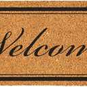 Evergreen Extra Large Coir Doormat, 2'x5' Large Front Door Mat for Double Doors, Outdoor Indoor Entrance Rug, Non-Slip Welcome Mat for Porch Patio, Housewarming Gift