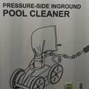 MAKHOON Upgrade Pool Pressure Side Sweeper: Professional Solution for Cleaning Your Swimming Pool (Four Wheels are Better Than Three)