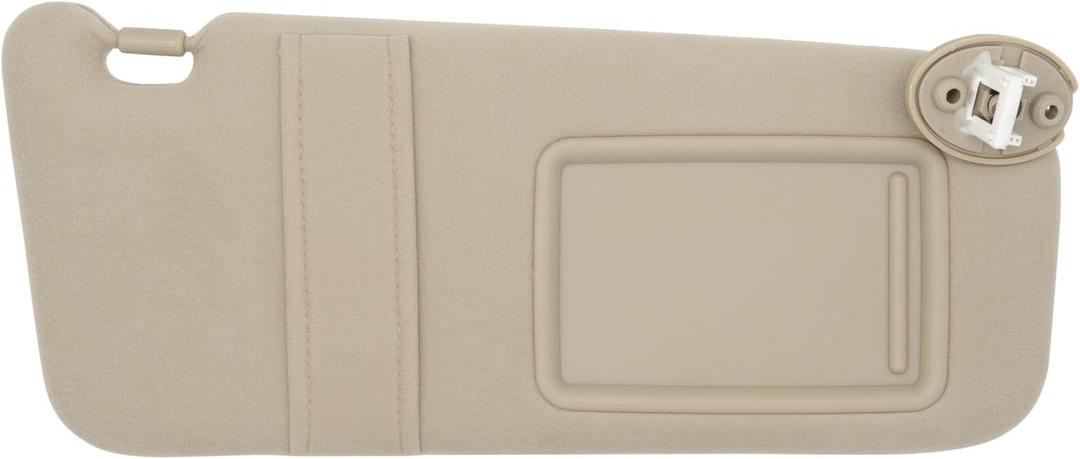 Right Passenger Side Sun Visor Compatible with Toyota Venza 2009-2016 Sun Shade Replacement 743100T021A1 Color: Beige