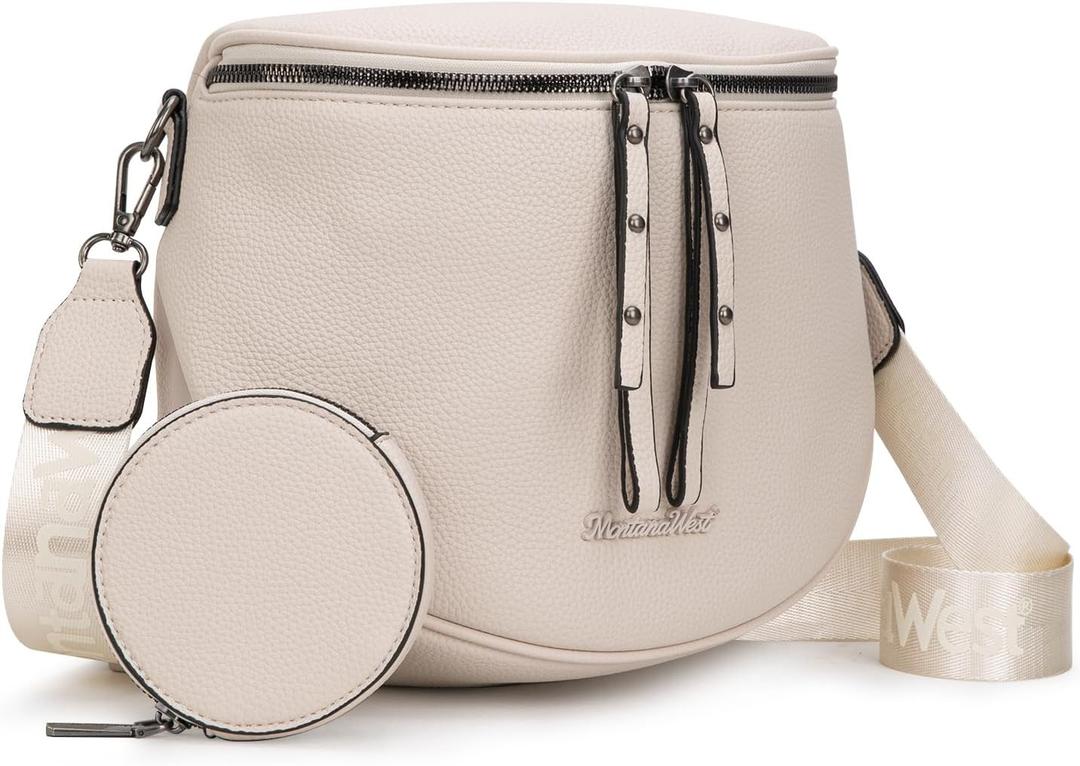 Montana West Large Crossbody Bags for Women Bum Bag Sling Purse with Adjustable Strap