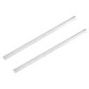 MECCANIXITY 2 Pcs Square Aluminum Flat Bar, 3/8" (10mm) Thick x 3/8" (10mm) Width x 12" (305mm) Long 6061 Aluminum Flat Plate Solid New Mill Stock Silver for Industrial Building
