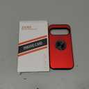 JAME for Google Pixel 10 Case/Pixel 10 Pro Case, Slim Fit Military Grade Shockproof Cover with Metal Ring Holder Stand Kickstand Protective Phone Case for Google Pixel 10/10 Pro 6.3", Red