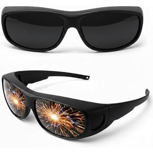 IR Shade 8 Welding Glasses, ANSI Z87.1 Eye Protection Welding Goggles, Wrap-Around Protective Safety Goggles for TIG Stick Welding, Plasma Cutting