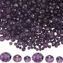 1 Box 795PCS Faceted Rondelle Glass Bead with Hole Purple Briolette Sparkle Color Luster Loose Spacer Charms Beads Bulk for Jewelry Making Bracelet Necklace Earrings DIY Crafts Supplies