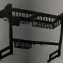 ilvvan Over Sink Dish Drying Rack (Expandable Height/Length) SnapOn Design Large Dish Drainer Storage Counter Organizer 24"  35.5"(L) x 12"(W) x 19"  22"(H)