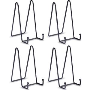LIONWEI LIONWELI Decorative Plate Stand Holder Picture Frame Stand Easel Display Stand (6 inch (4 pieces))