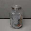 1 Gallon Glass Beverage Dispenser with Lid, Stainless Steel Spigot, Glass Drink Dispensers for Parties, Lemonade Dispenser With Ice Cylinder for Weddings, Party,Sun Tea Jar, Water Juice Dispensers