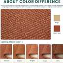 KOZYFLY Orange 6x9 Dining Room Rugs, Washable Area Rug for Living Room, Non Slip Rugs for Bedroom, Braided Floor Carpet for Nursery, Office, Cotton Rug Home Indoor Decor, Burnt Orange/Tan