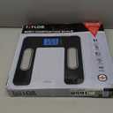 Taylor Digital Glass Body Composition Scale, Bathroom Scale for Body Weight, Measures Body Fat, Body Water, Muscle Mass and BMI, 10-User Recognition, FSA HSA Eligible, 400 lb Capacity, White and Black