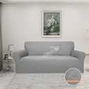 Easy-Going 100% Waterproof Couch Cover, Dual Waterproof Sofa Cover, Stretch Jacquard Sofa Slipcover, Leakproof Furniture Protector for Kids, Pets, Dog and Cat (Sofa, Light Gray)