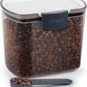 ProKeeper Coffee Storage Container with Scoop, Airtight, 1.5 Quart Capacity | Holds Approximately 12-18 Ounces of Coffee Beans or Ground Coffee, Tinted to Protect Coffee from Light Exposure