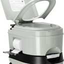 Kohree 6.34 Gal Portable Toilet for Adults: Large Camping Toilet with Wheels, Level Indicator - Odorless Leak-Proof Boat Porta Potty with Paper & Detergent Collection for Home Use, Camper, RV Travel
