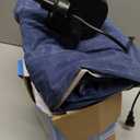 Toddler Travel Bed [4-Side] | Reversible 2 Colors Kids Air Mattress | Inflatable Toddler Bed | Portable Kids Blow Up Travel Bed with Sides, Navy Blue & Grey