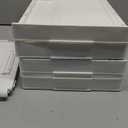 YFXCVSL 4 Tier Plastic Storage Bins with Lid 23QT, Stackable Storage Containers with Wheels, Folding Storage Boxes, Collapsible Storage Bins, Closet Organizers and Storage for Living Room, Office, Dorm