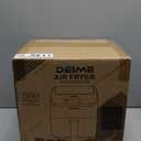 DEIME Air Fryer, Small Digital 3 Qt Airfryer Space Saving Compact, Bake, Reheat, Roasts for Quick Easy Meals, Mini Compact & Quiet, Nonstick & Dishwasher Safe Basket (Black+TR)