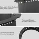 SoulMate Outdoor 45-Inch Outer/39-Inch Inner Fire Pit Ring Smokeless,Duty Solid Metal Steel Round Firepit Rim Insert for DIY Fire Pits, Outdoor Above or In-Ground, Camping Garden Patio Backyard.