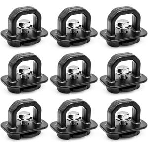 DZ97903 Truck Bed Side Wall Tie Down Anchors, Bed Cargo Hooks for 2007-2024 Chevy Silverado 1500 2500 3500 Chevy Colorado IGMC Sierra 1500 2500 3500 I GMC Canyon 9PCS