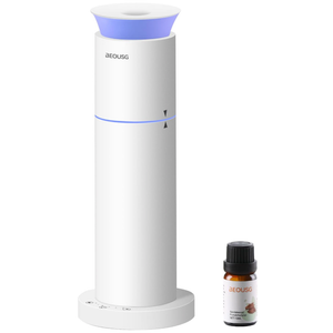 BEOUSG Waterless Essential Oil Diffuser for Home,Scent Diffusers with 3 Timer Settings, 3 Mist Levels for Spas Room Studio Office