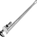 MAXPOWER 30-inch Pipe Wrench, Aluminum Straight Plumbing Wrench Heavy Duty Adjustable Pipe Wrench